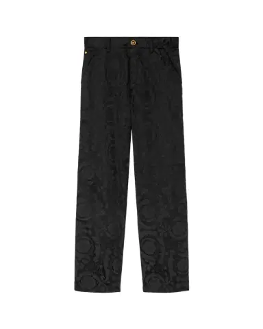 Versace Jacquard Cotton Carpenter Pants | Thumbnail 1 Versace Jacquard Cotton Carpenter Pants | Thumbnail 1