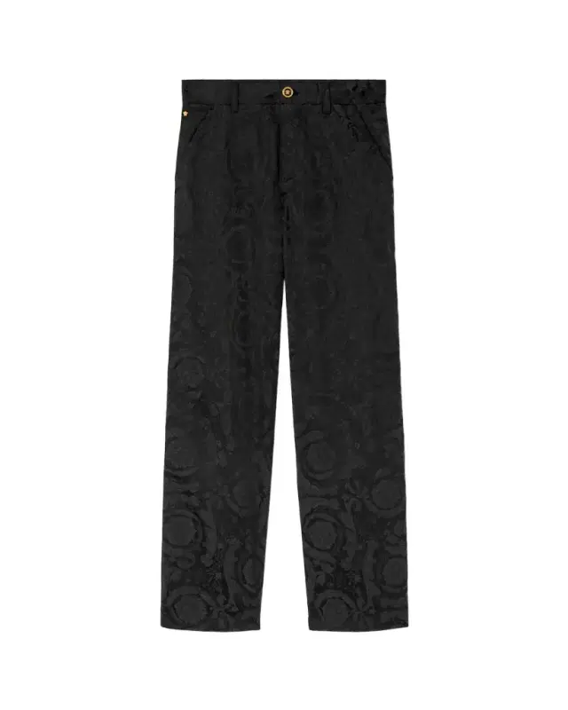 Versace Jacquard Cotton Carpenter Pants