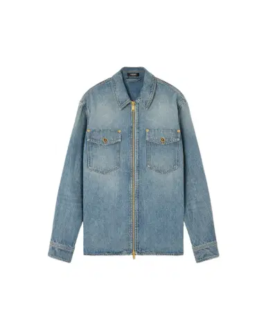 Versace Denim Zip Overshirt | Thumbnail 1