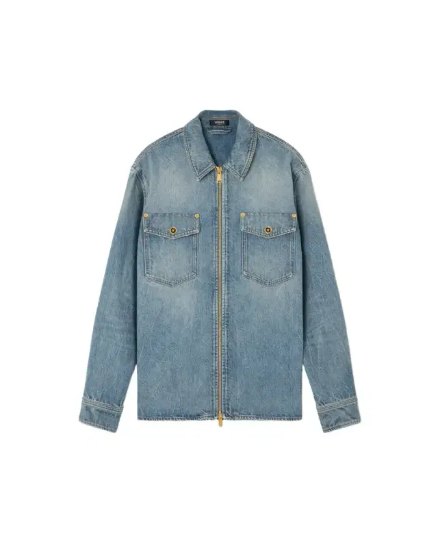 Versace Denim Zip Overshirt
