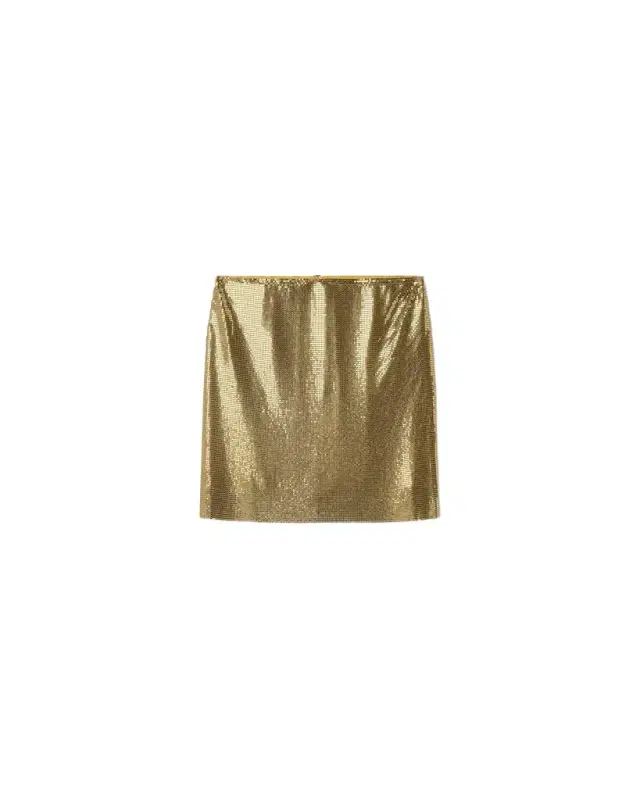 Versace Metal Mesh Mini Skirt