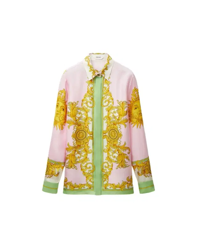 Versace Printed Silk Twill Shirt