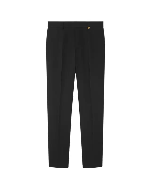 Versace Wool Tapered Formal Pants