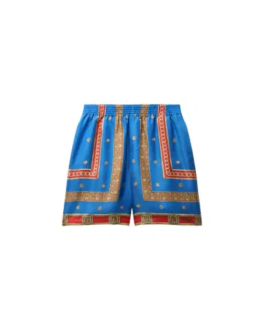 Versace Printed Silk Twill Shorts | Thumbnail 1 Versace Printed Silk Twill Shorts | Thumbnail 1