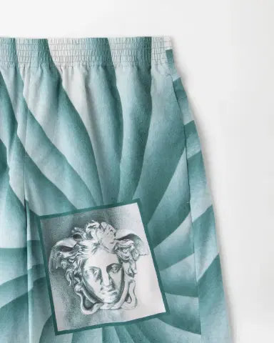 Versace Printed Cotton Shorts | Thumbnail 2