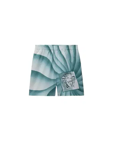 Versace Printed Cotton Shorts | Thumbnail 1