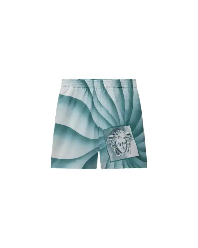 Versace Printed Cotton Shorts