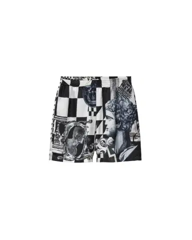 Versace Printed Silk Twill Shorts | Thumbnail 1 Versace Printed Silk Twill Shorts | Thumbnail 1