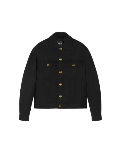 Versace Crushed Nylon Satin Padded Jacket | Thumbnail 1