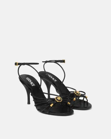 Versace Opera Bow Nappa Sandals 85 mm | Thumbnail 2 Versace Opera Bow Nappa Sandals 85 mm | Thumbnail 2
