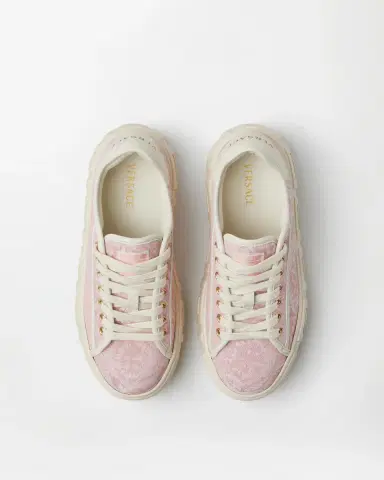 Versace Greca Jacquard Canvas Platform Sneakers | Thumbnail 2 Versace Greca Jacquard Canvas Platform Sneakers | Thumbnail 2