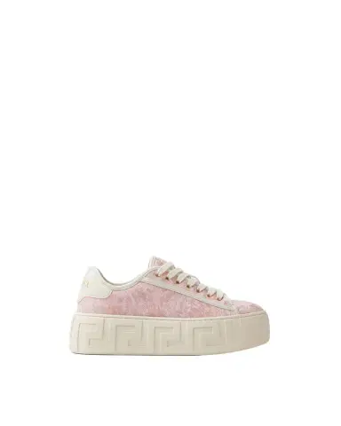 Versace Greca Jacquard Canvas Platform Sneakers | Thumbnail 1 Versace Greca Jacquard Canvas Platform Sneakers | Thumbnail 1