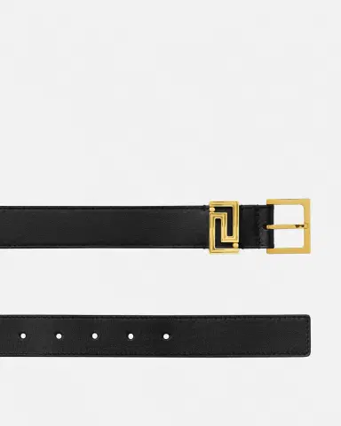 Versace Greca Goddess Leather Belt 3 cm | Thumbnail 2