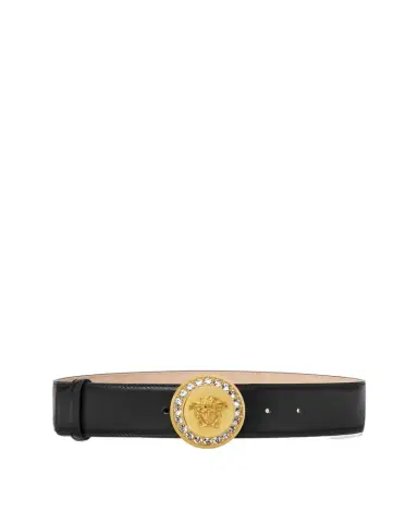Versace La Medusa Embellished Belt 1.6" | Thumbnail 1 Versace La Medusa Embellished Belt 1.6" | Thumbnail 1