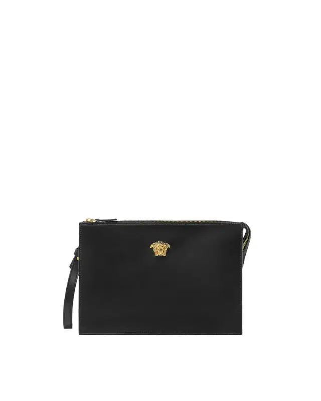 Versace La Medusa Leather Pouch