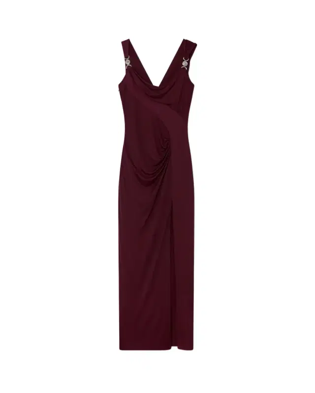 Versace Viscose-Jersey Draped Gown