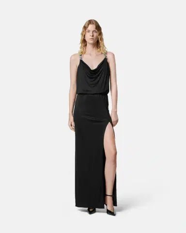 Versace Viscose-Jersey Gathered Gown | Thumbnail 2
