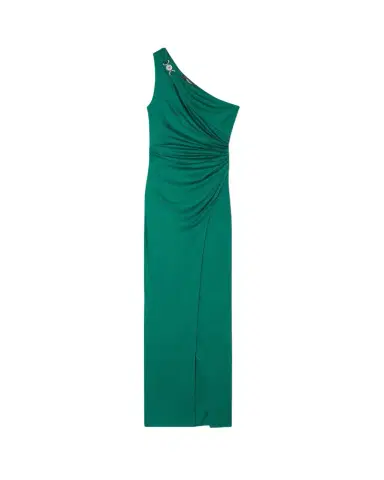 Versace Viscose-Jersey Draped Gown | Thumbnail 1
