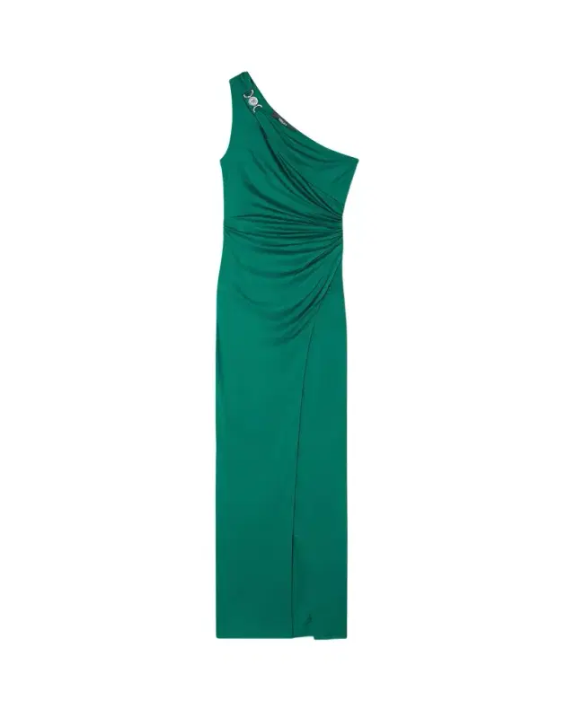 Versace Viscose-Jersey Draped Gown