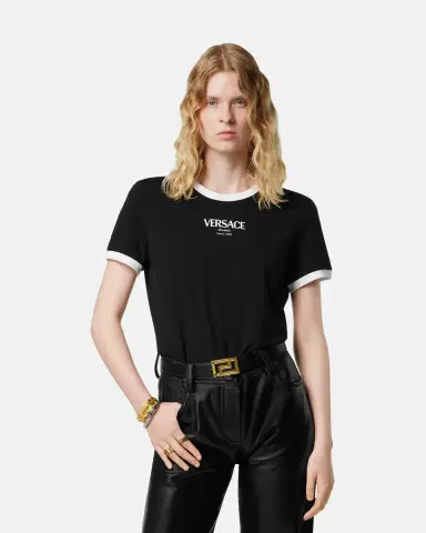 Versace Stretch Viscose-Jersey T-Shirt | Thumbnail 2 Versace Stretch Viscose-Jersey T-Shirt | Thumbnail 2