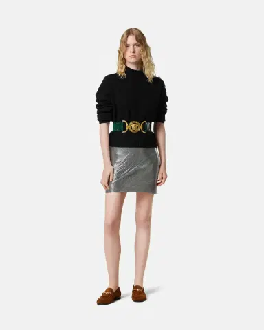 Versace Wool-Cashmere Knit Boxy Sweater | Thumbnail 2 Versace Wool-Cashmere Knit Boxy Sweater | Thumbnail 2