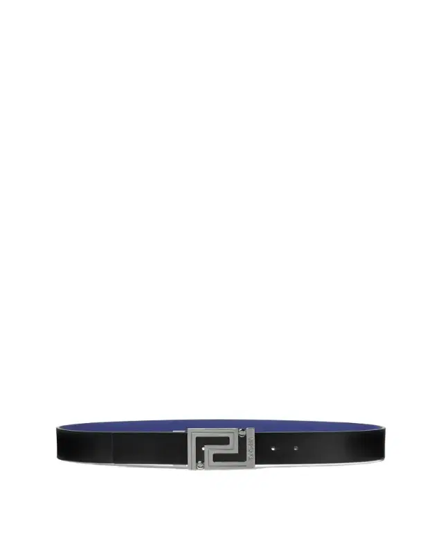 Versace Greca Leather Reversible Belt 3.5 cm