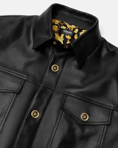 Versace Leather Overshirt | Thumbnail 2 Versace Leather Overshirt | Thumbnail 2