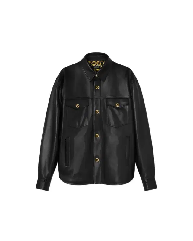 Versace Leather Overshirt