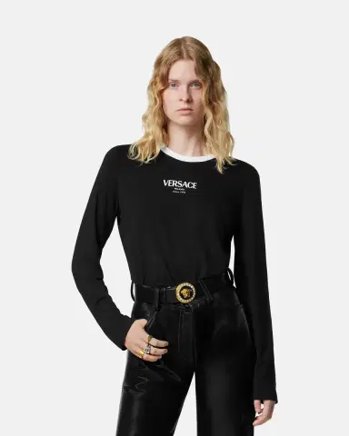 Versace Stretch Viscose-Jersey T-Shirt | Thumbnail 2