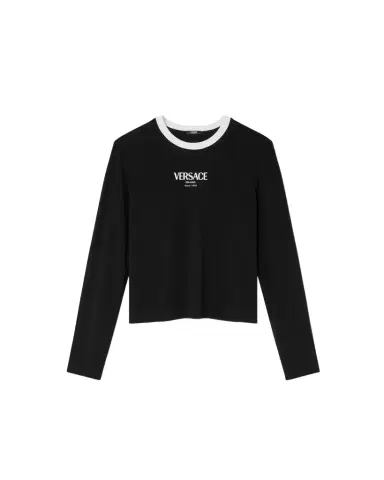 Versace Stretch Viscose-Jersey T-Shirt | Thumbnail 1