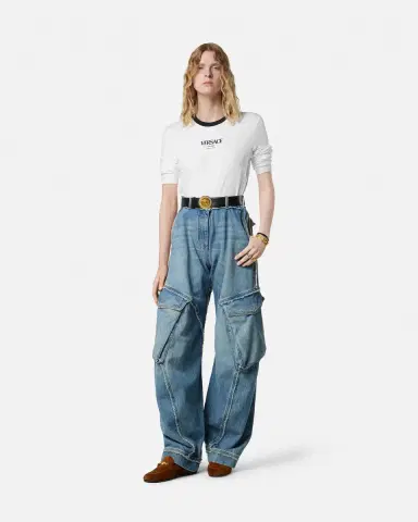 Versace Stretch Viscose-Jersey T-Shirt | Thumbnail 2