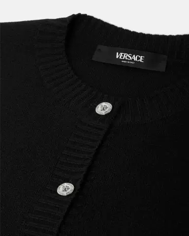 Versace Wool-Cashmere Knit Shirt Dress | Thumbnail 2