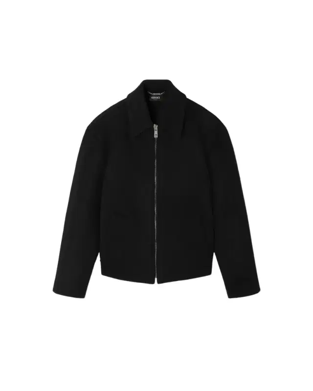 Versace Wool-Cashmere Zipped Blouson