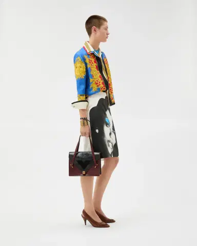 Versace Severine Python-Effect Leather Shoulder Bag | Thumbnail 2 Versace Severine Python-Effect Leather Shoulder Bag | Thumbnail 2