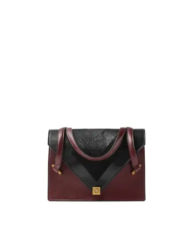 Versace Severine Python-Effect Leather Shoulder Bag | Thumbnail 1 Versace Severine Python-Effect Leather Shoulder Bag | Thumbnail 1