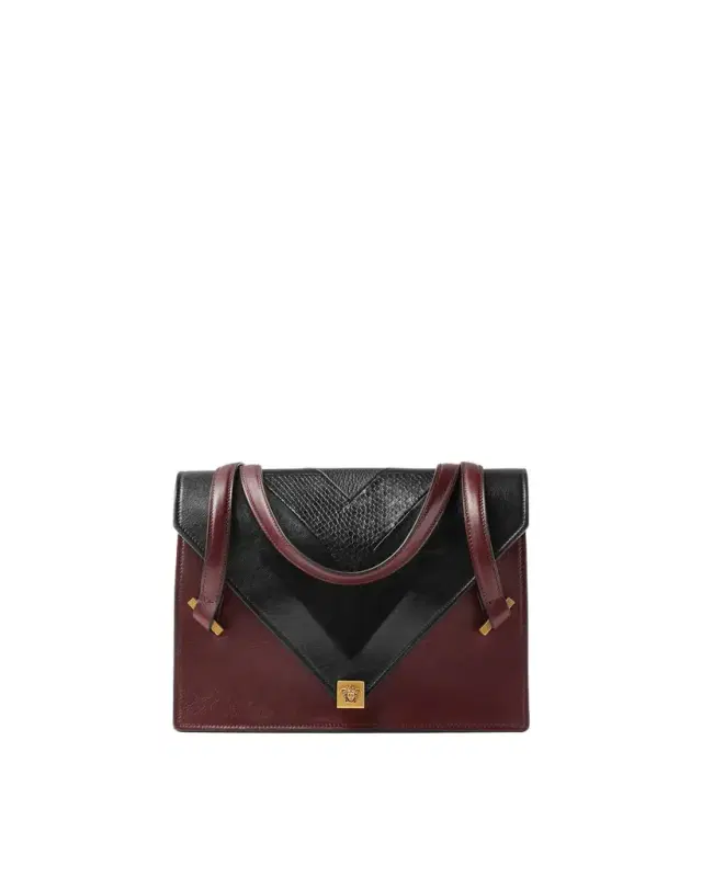 Severine Python-Effect Leather Shoulder Bag Severine Python-Effect Leather Shoulder Bag
