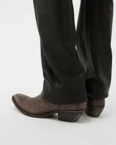 Versace Tigre Leather Texan Boots | Thumbnail 2 Versace Tigre Leather Texan Boots | Thumbnail 2