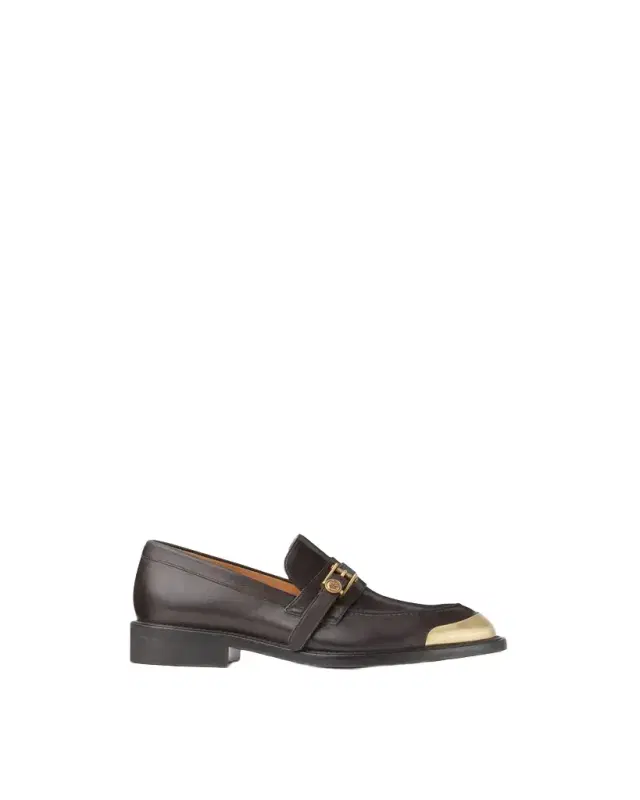 Versace Primo Leather Loafers