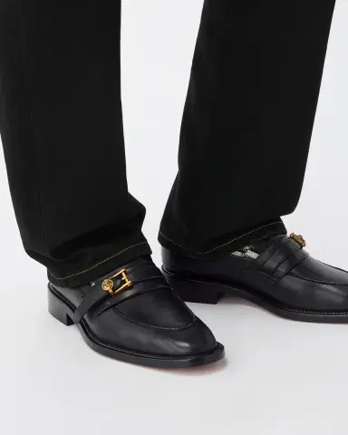 Versace Primo Leather Loafers | Thumbnail 2 Versace Primo Leather Loafers | Thumbnail 2