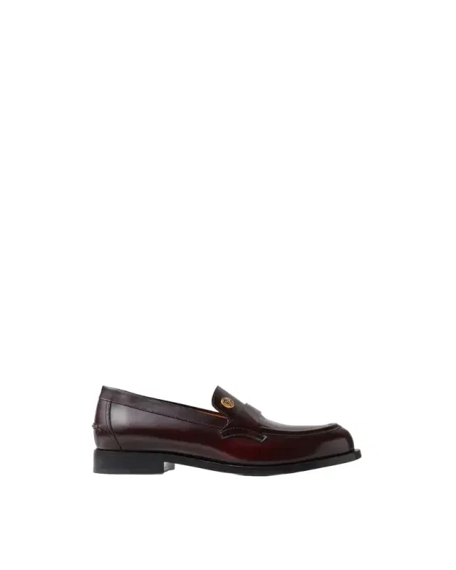 Versace Manu Leather Loafers
