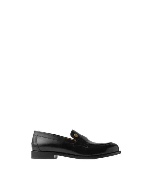 Versace Manu Leather Loafers