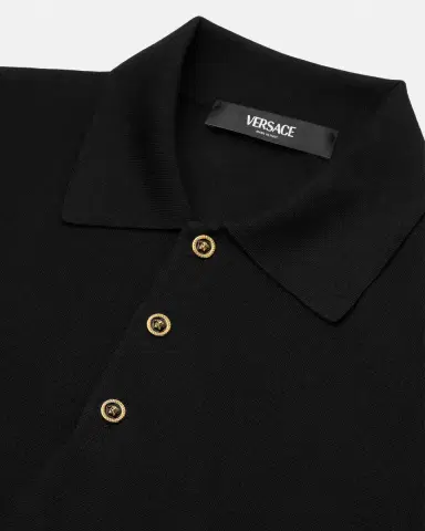 Versace Silk-Cotton Knit Polo | Thumbnail 2