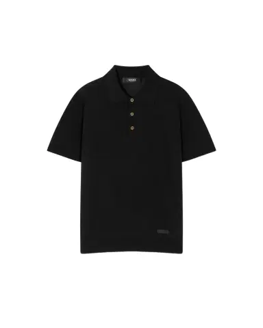 Versace Silk-Cotton Knit Polo | Thumbnail 1