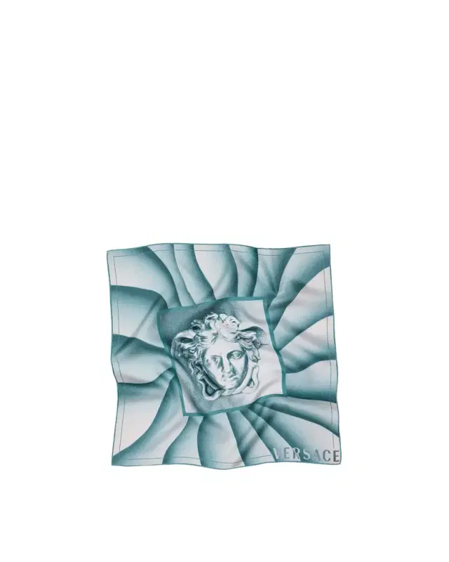 Versace Printed Silk Twill Scarf 55 cm