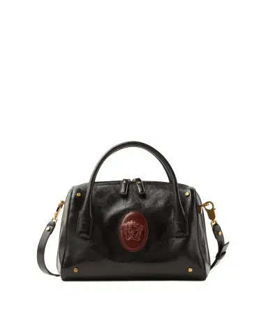 Versace Roomy Leather Boston Bag | Thumbnail 1 Versace Roomy Leather Boston Bag | Thumbnail 1