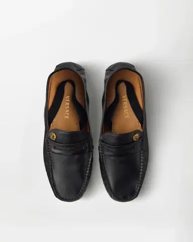 Versace Guanto Leather Loafers | Thumbnail 2 Versace Guanto Leather Loafers | Thumbnail 2
