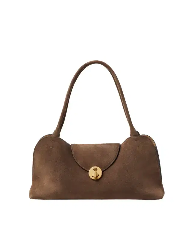 Versace Vivian Suede East/West Shoulder Bag