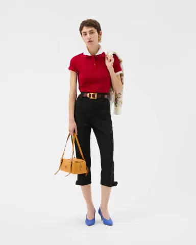 Versace Wool Capri Pants | Thumbnail 2 Versace Wool Capri Pants | Thumbnail 2