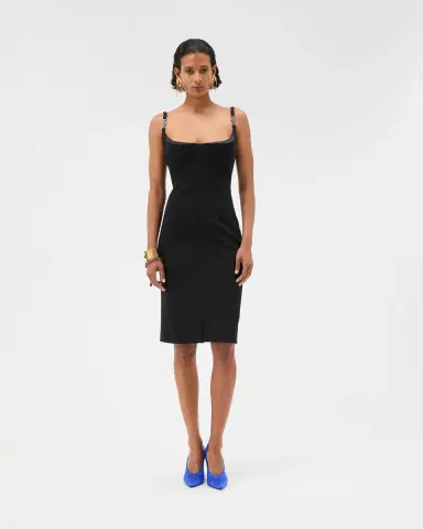 Versace Compact Viscose-Jersey Midi Dress | Thumbnail 2 Versace Compact Viscose-Jersey Midi Dress | Thumbnail 2