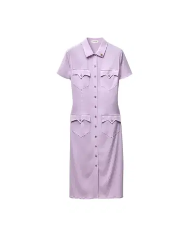 Versace Stretch Georgette Viscose Midi Dress | Thumbnail 1